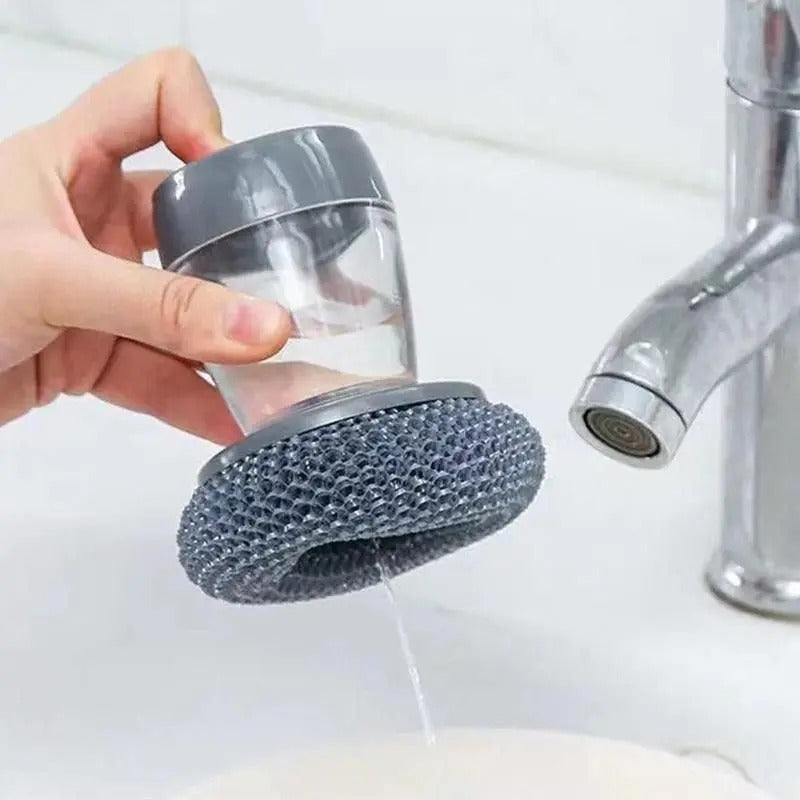Escova de Limpeza com Dispenser de Detergente