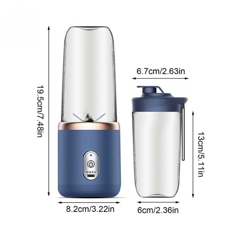 Liquidificador Portátil com Mixer e Coqueteleira