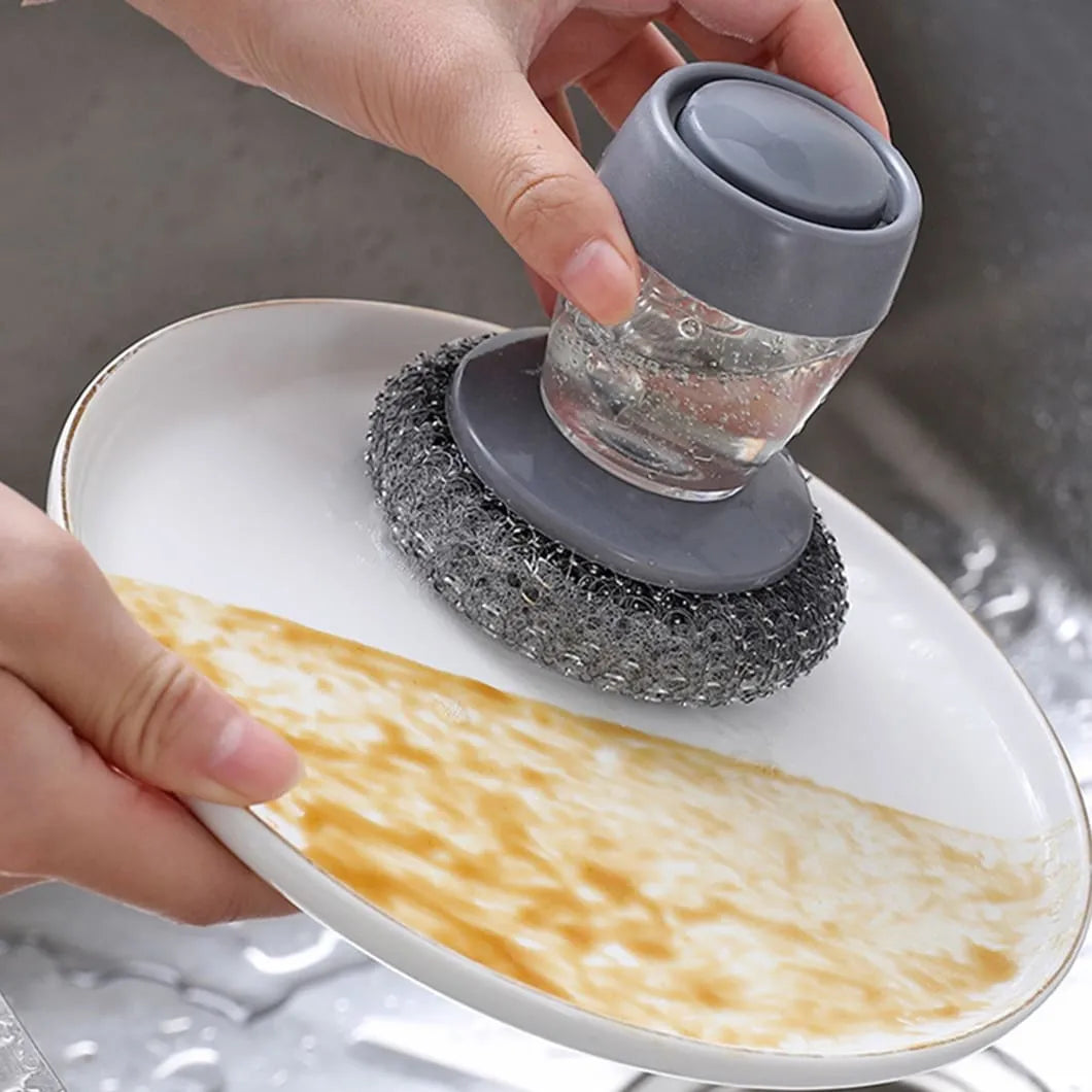 Escova de Limpeza com Dispenser de Detergente