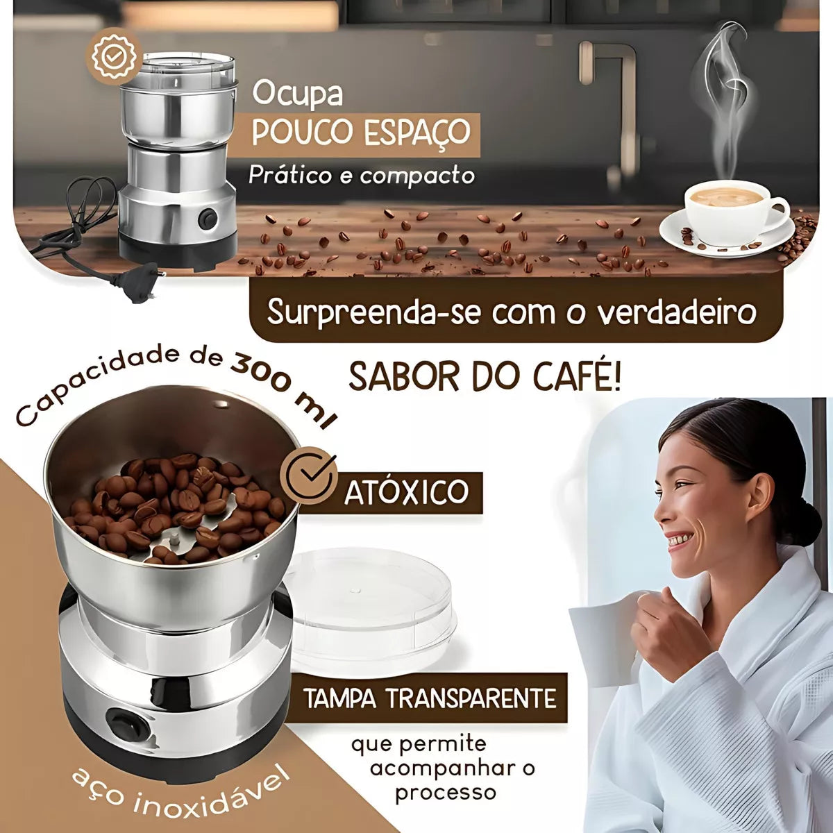 Moedor de Cafe Eletrico