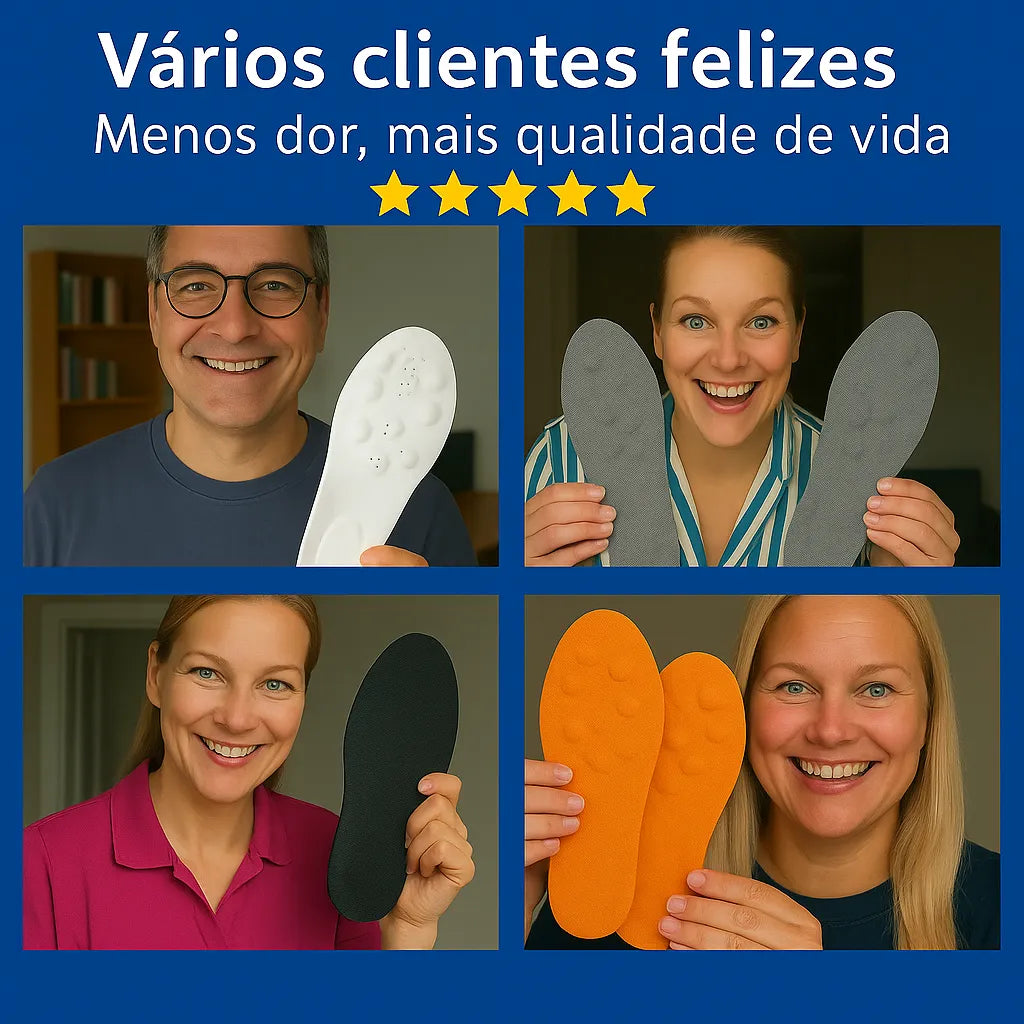 Palmilha Ortopédica Massageadora - ComforTec