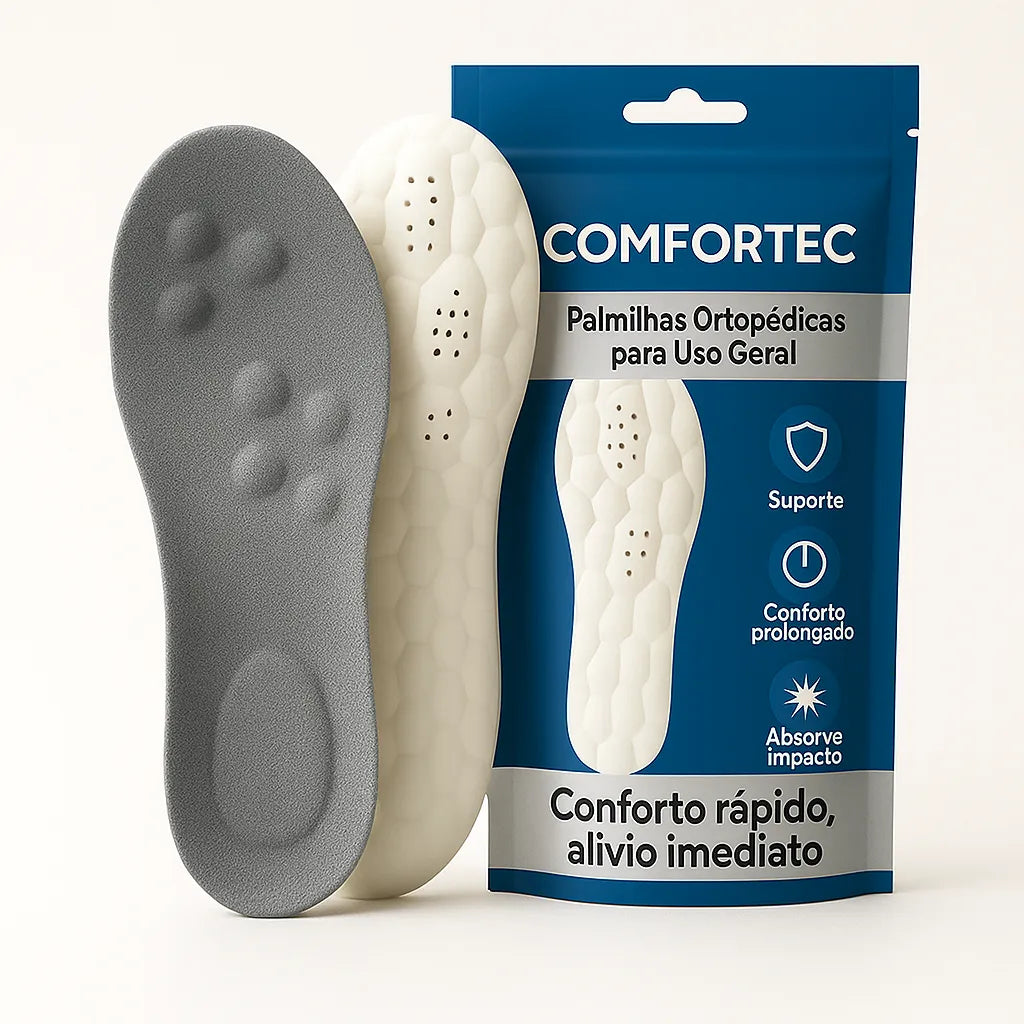 Palmilha Ortopédica Massageadora - ComforTec