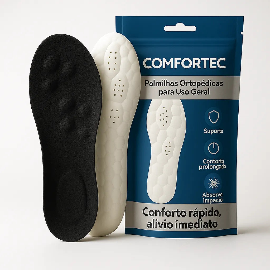 Palmilha Ortopédica Massageadora - ComforTec