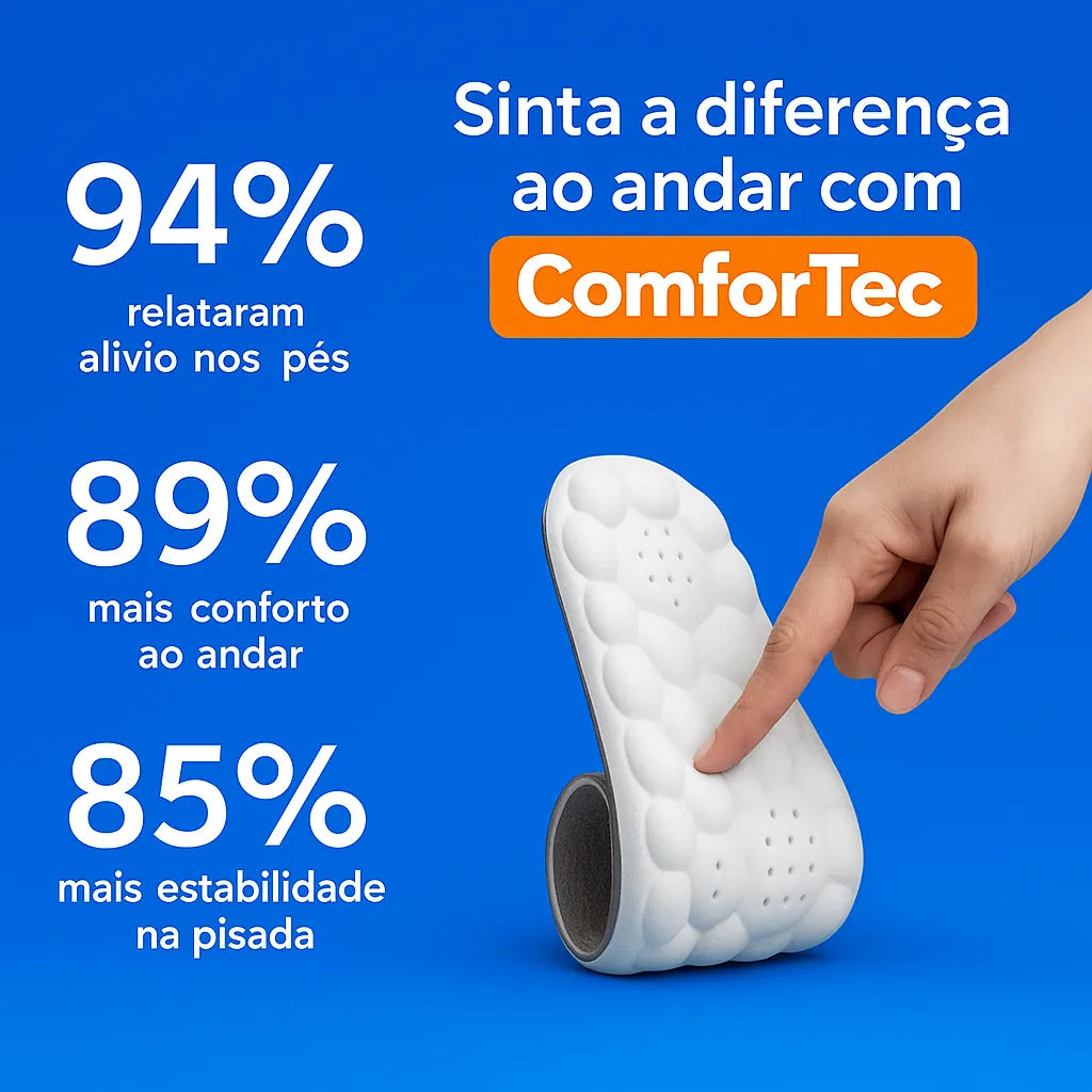 Palmilha Ortopédica Massageadora - ComforTec