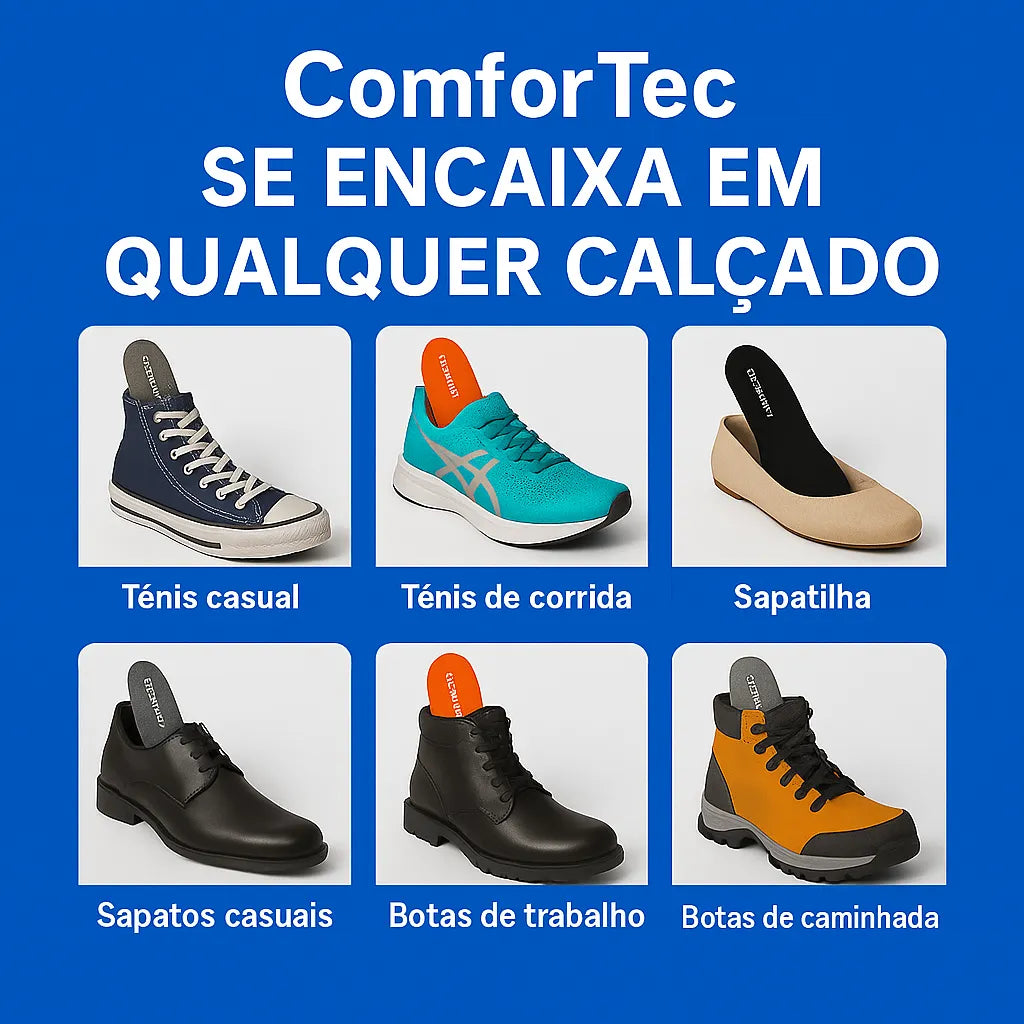 Palmilha Ortopédica Massageadora - ComforTec