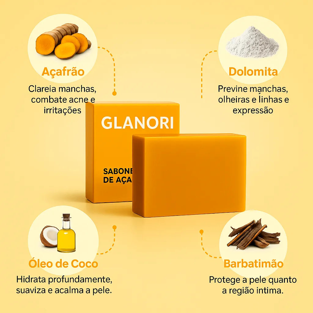 Sabonete de Açafrão com Dolomita