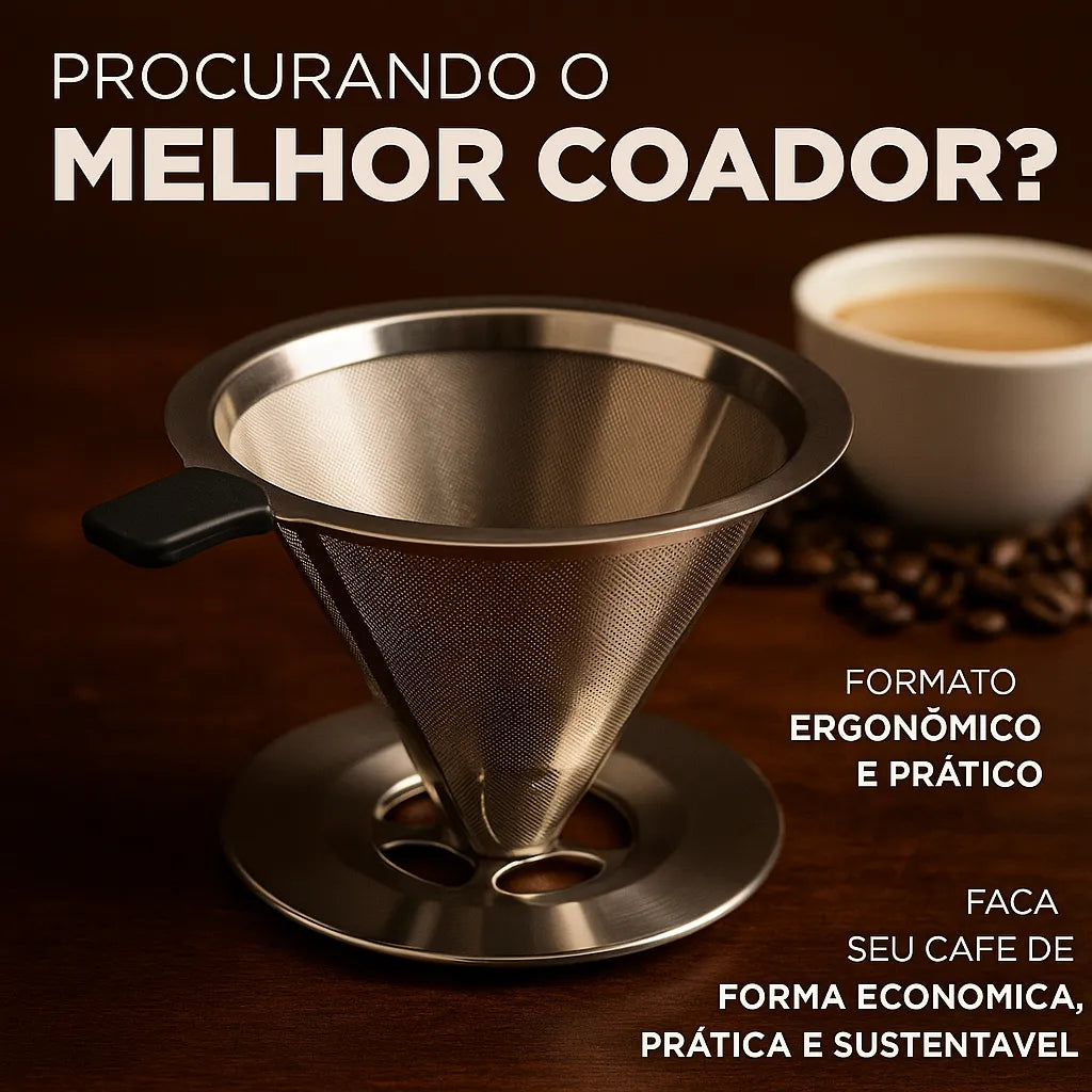 Coador com Filtro de Café Reutilizável - CoFilter