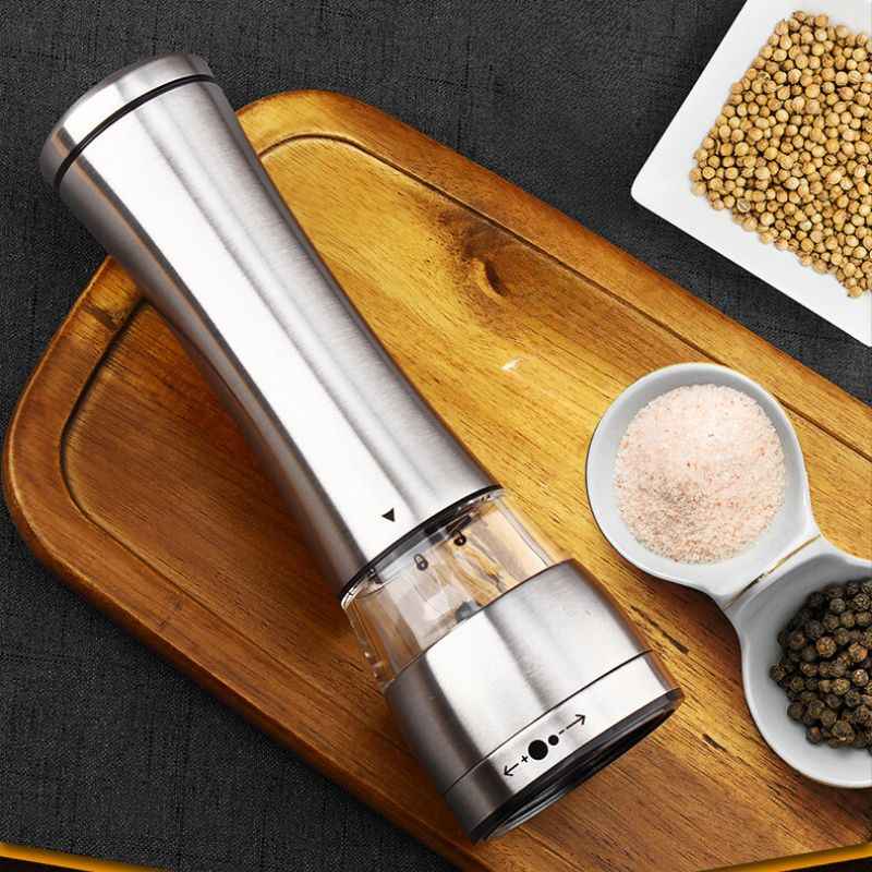 Moedor e triturador de Pimenta e Sal Manual em Aço Inox