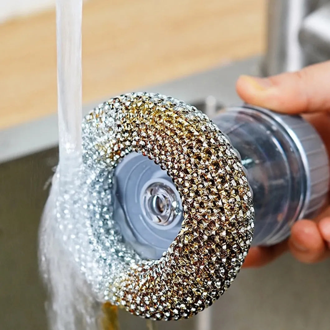 Escova de Limpeza com Dispenser de Detergente