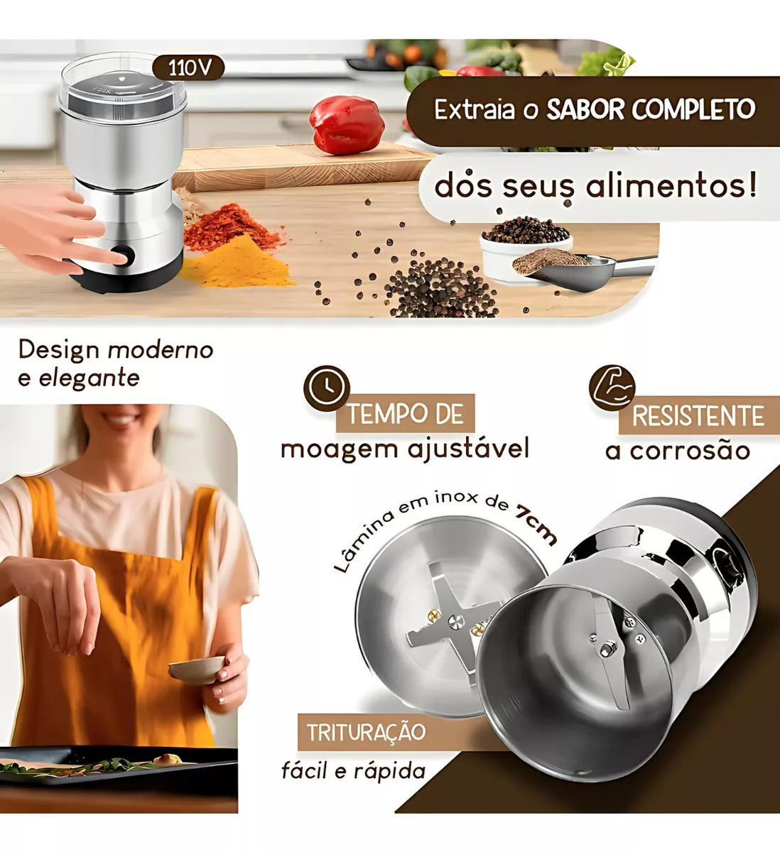 Moedor de Cafe Eletrico