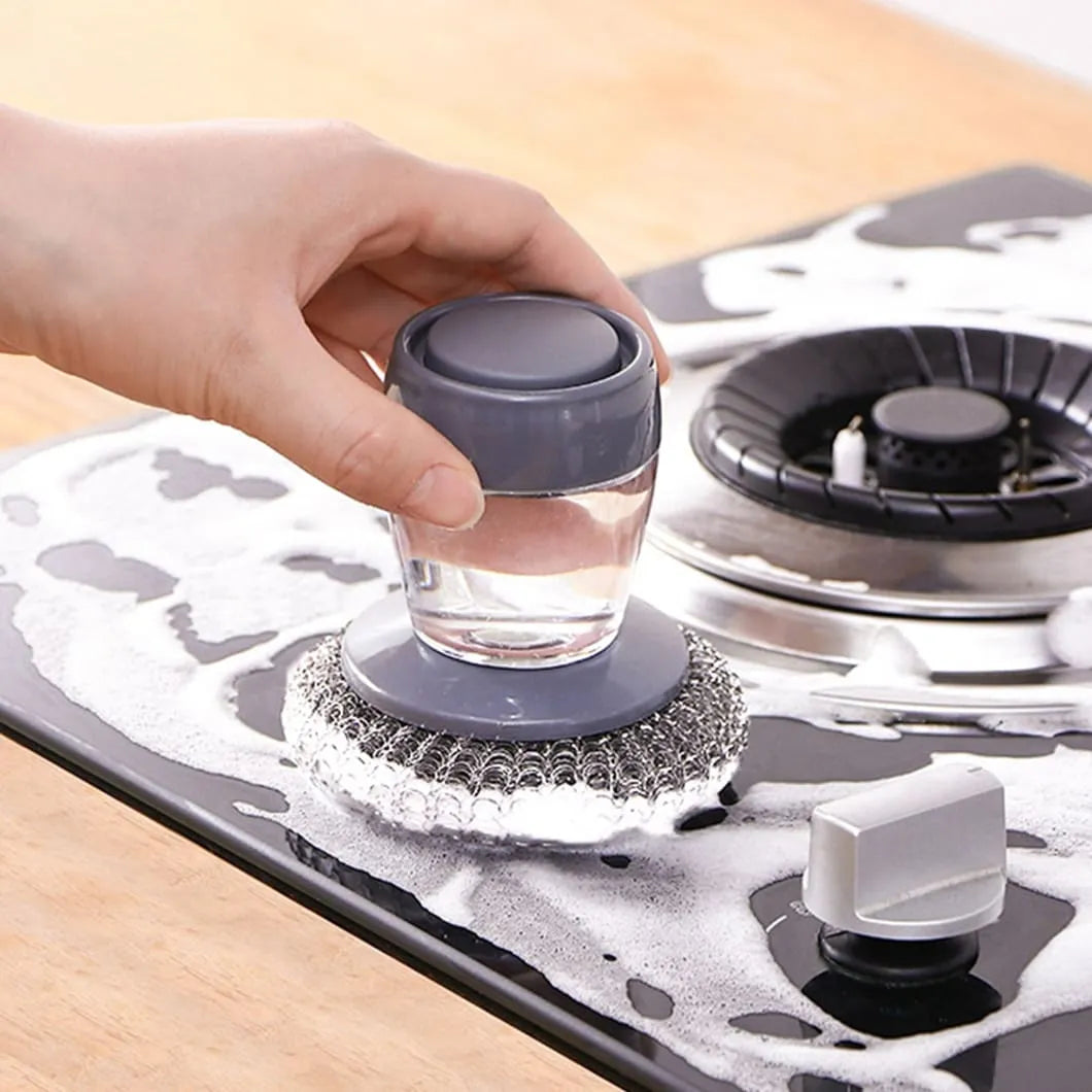 Escova de Limpeza com Dispenser de Detergente
