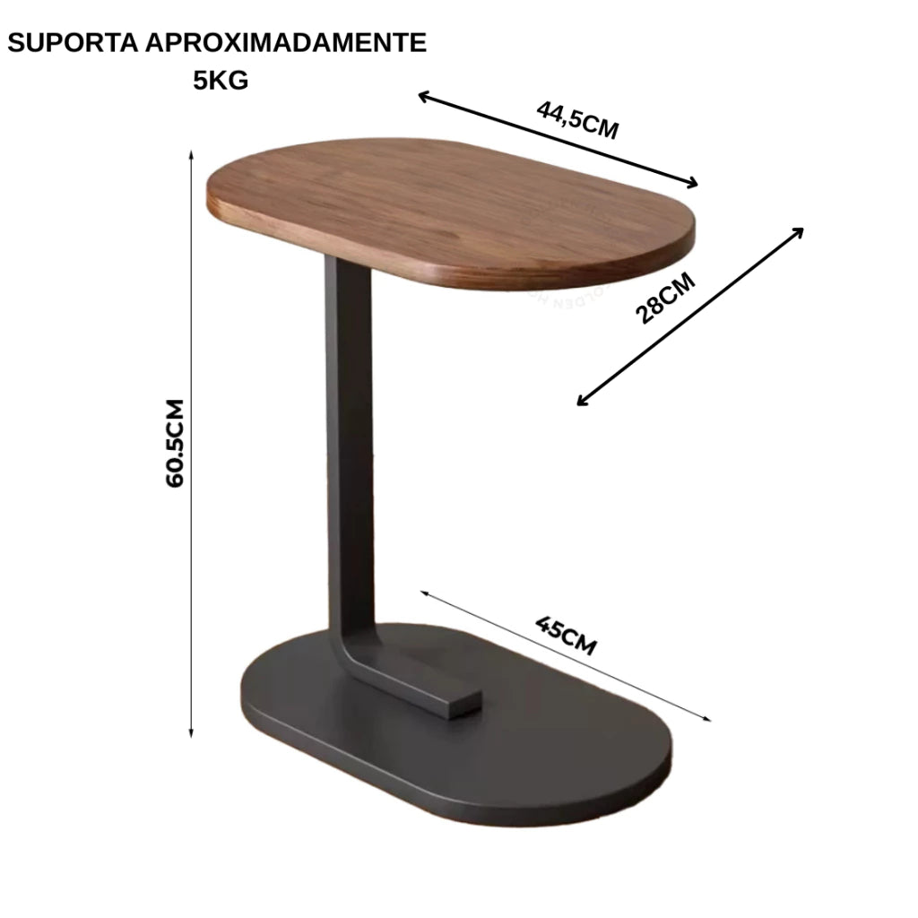Mesa de Apoio Lateral Portátil