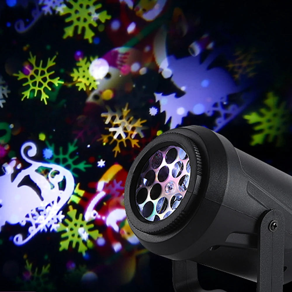 Projetor Natalino Led Desenhos - 16 Padrões