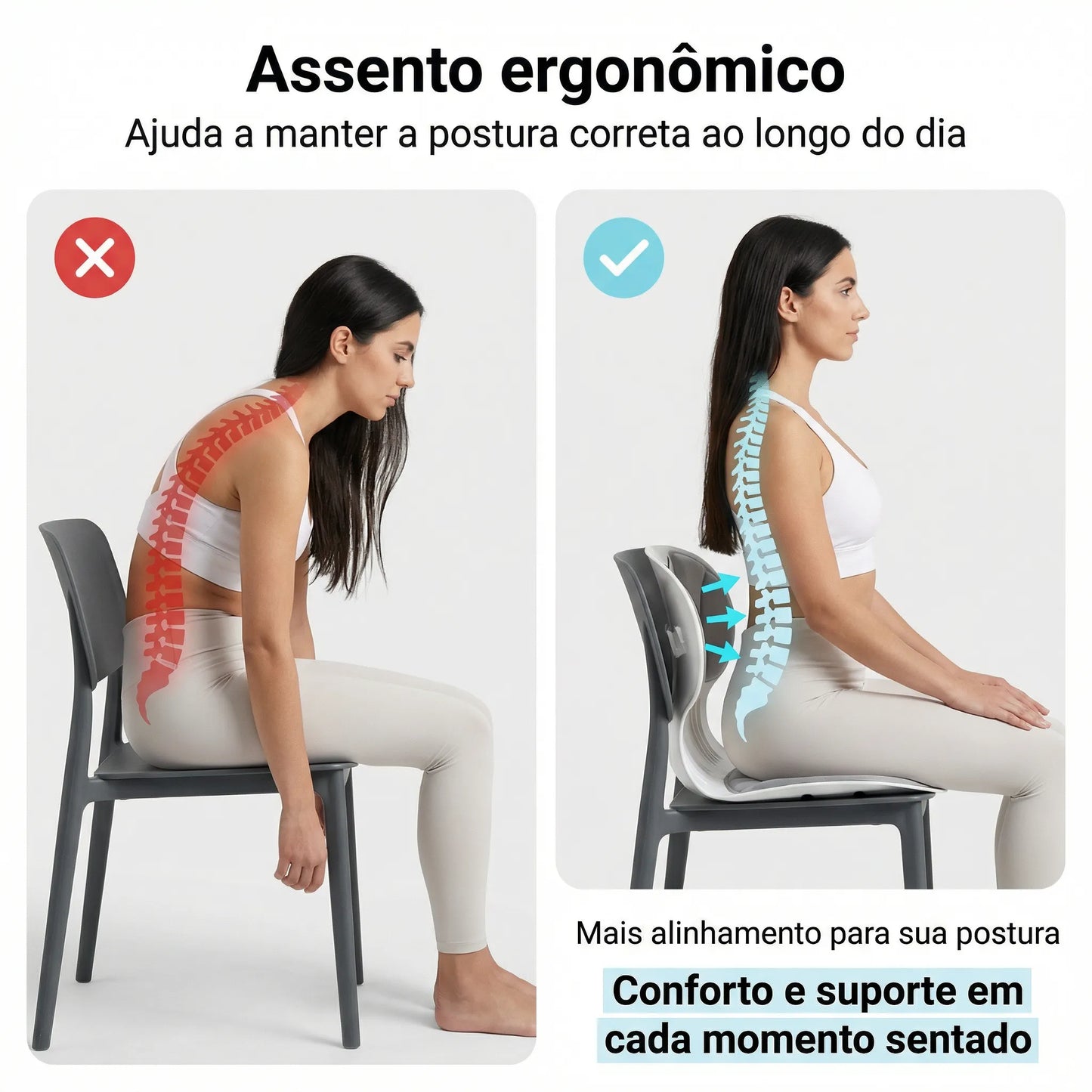 Cadeira de Apoio Ergonômico - Dorsen