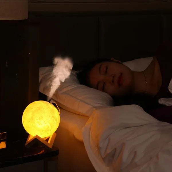 Umidificador e Aromatizador de Ambiente com Luminária