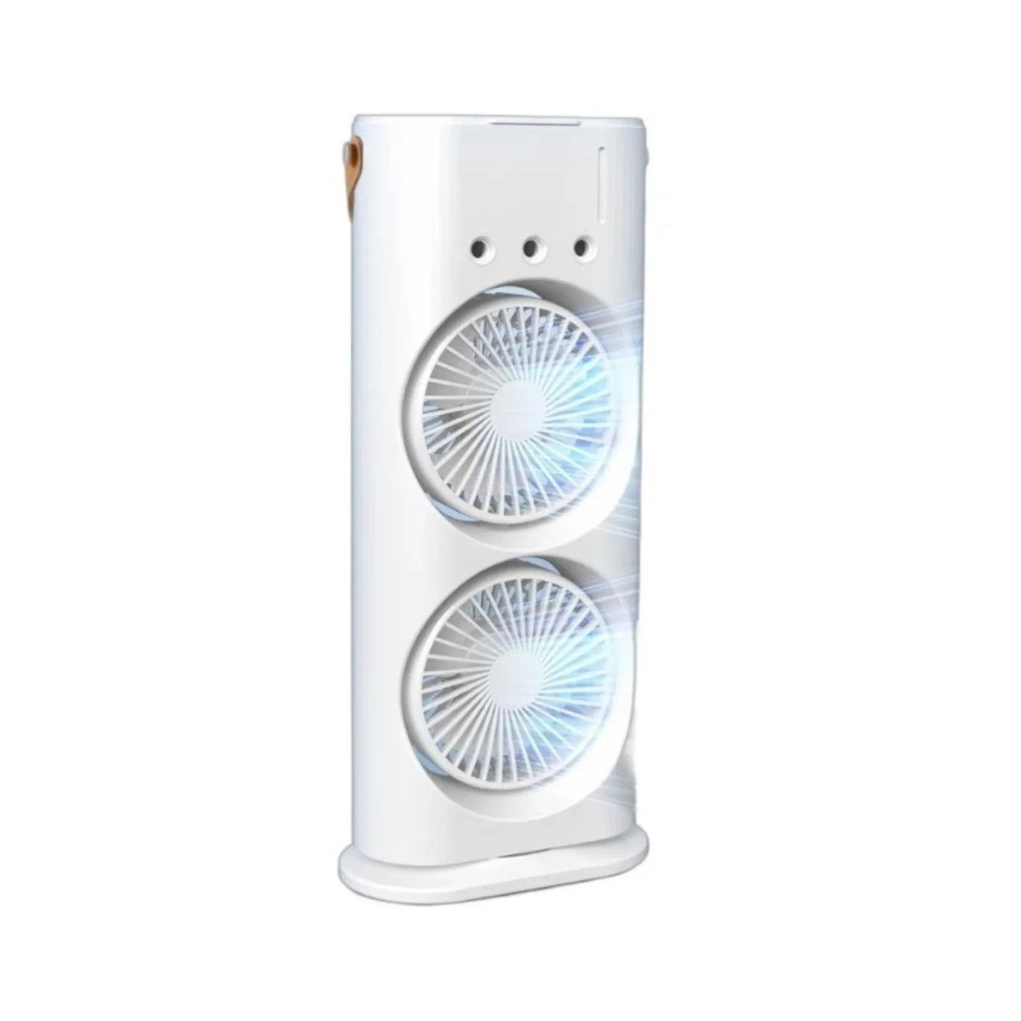 Ventilador e Climatizador Duplo Portátil com Umidificador