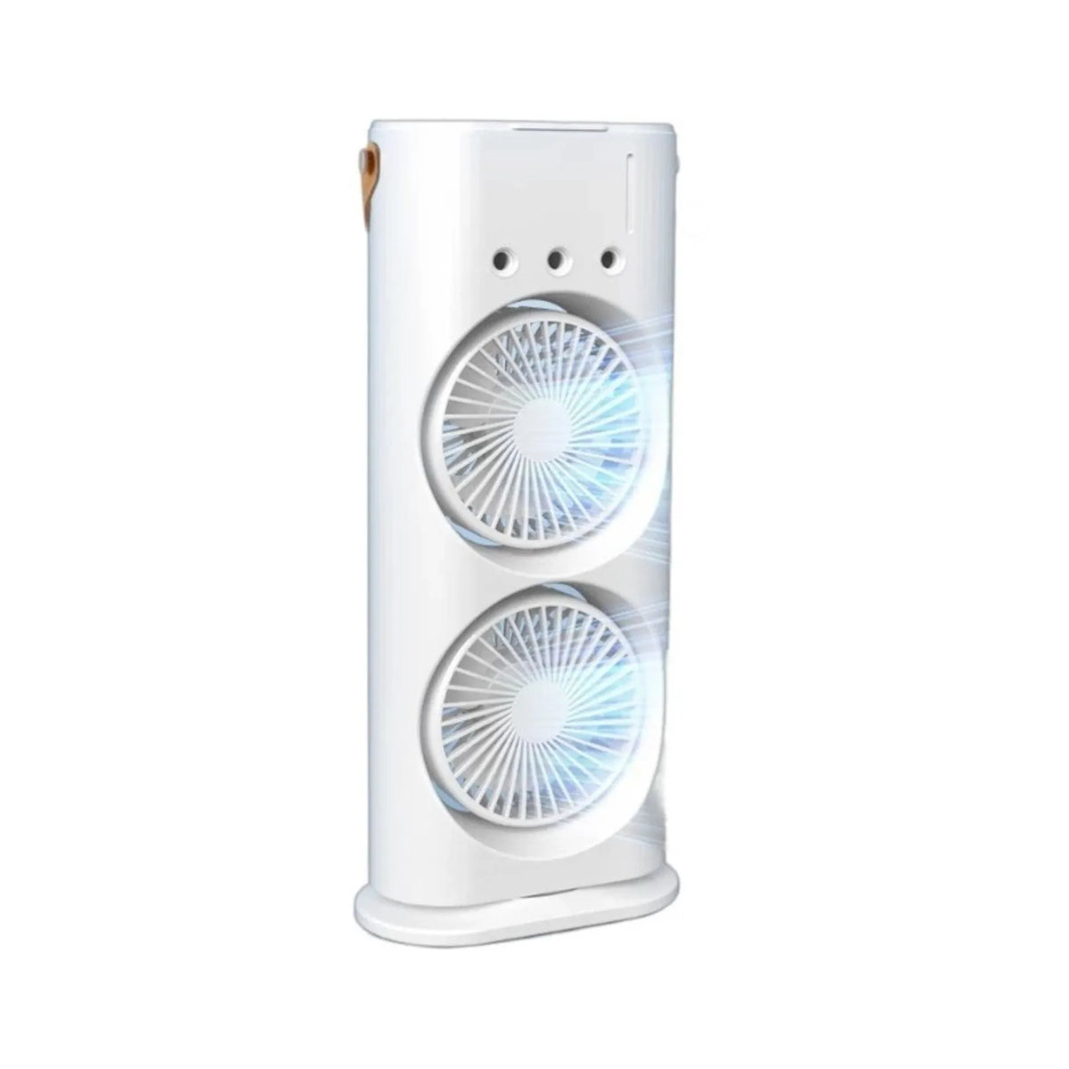 Ventilador e Climatizador Duplo Portátil com Umidificador