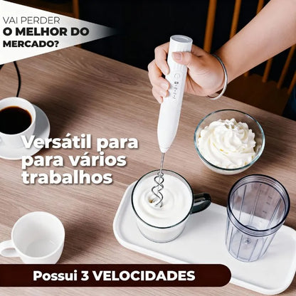 Batedor Misturador Mixer Elétrico para Bebidas