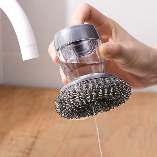 Escova de Limpeza com Dispenser de Detergente 