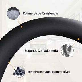 Torneira para Cozinha de Parede - Flexível e Giratória