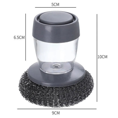 Escova de Limpeza com Dispenser de Detergente 