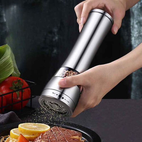 Moedor Triturador de Pimenta e Sal Manual em Aço Inox