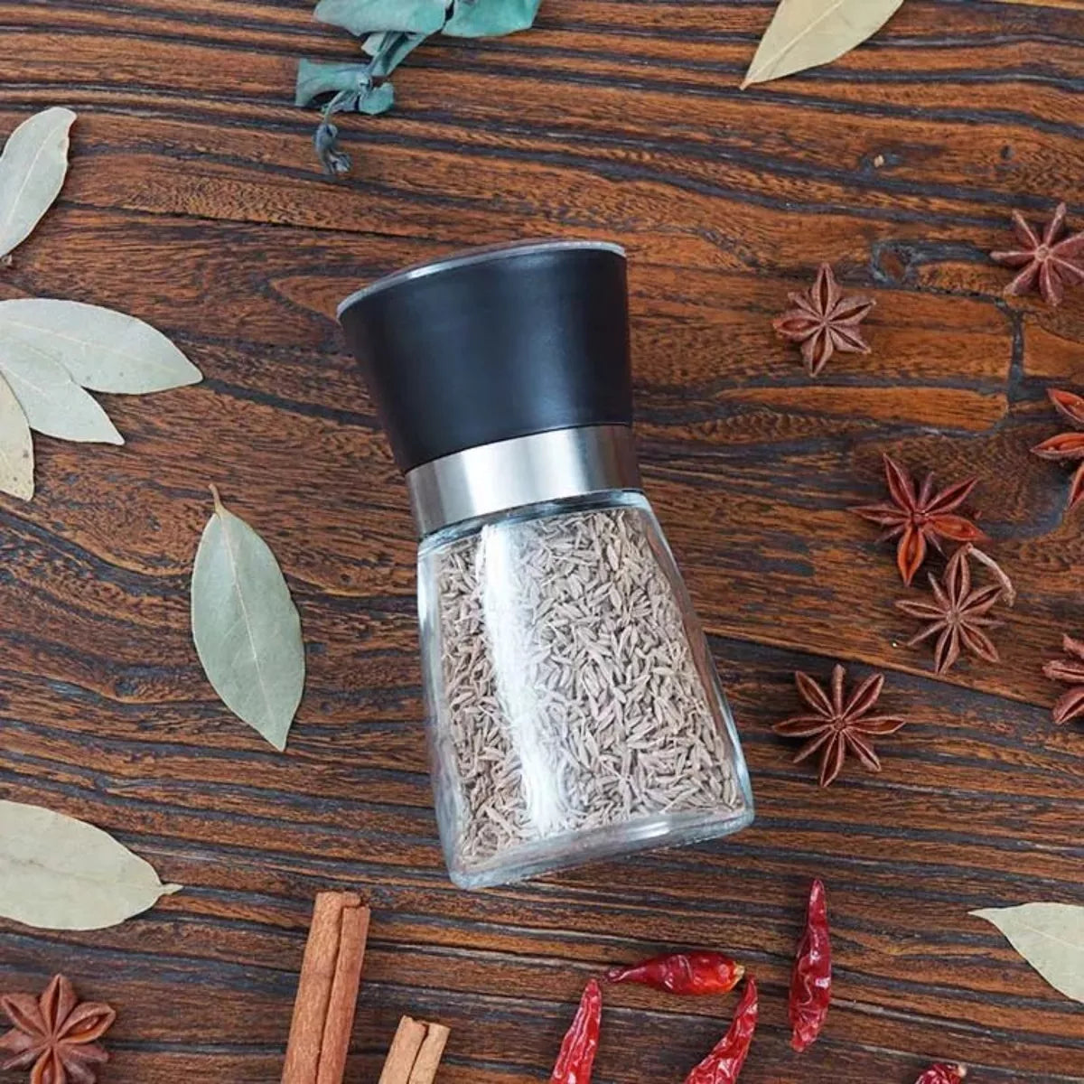 Moedor e Triturador de Pimenta e Sal 