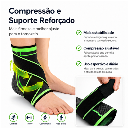 Tornozeleira Ortopédica Estabilizadora - Kit 2 Unidades