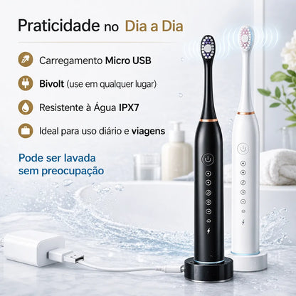 Escova de Dentes Elétrica - Compre 1 Leve 2