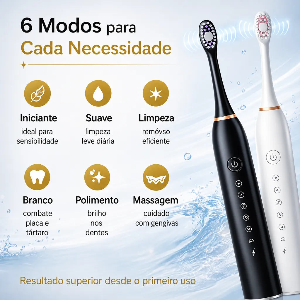 Escova de Dentes Elétrica - Compre 1 Leve 2