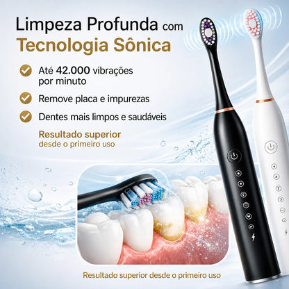 Escova de Dentes Elétrica - Compre 1 Leve 2
