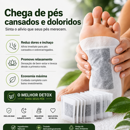 Adesivos Detox para Alívio dos Pés