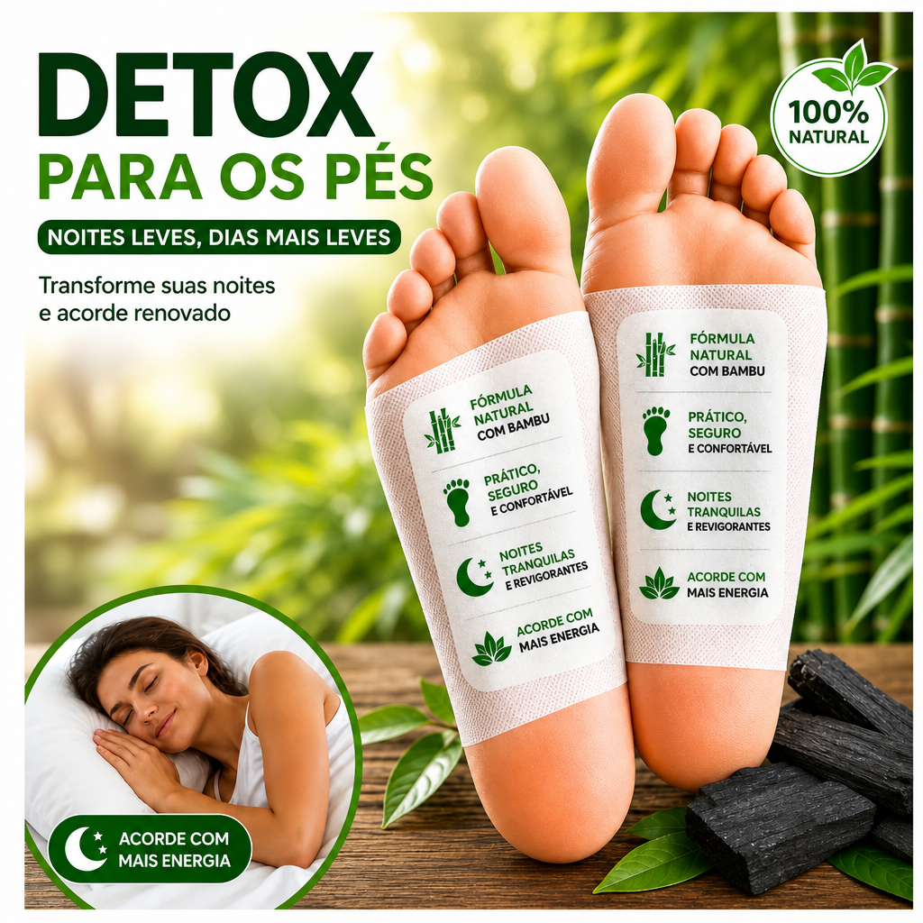 Adesivos Detox para Alívio dos Pés