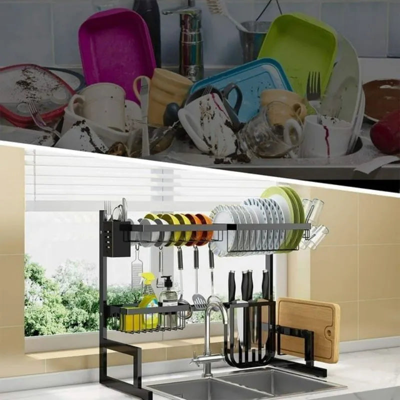 Escorredor de Louca Suspenso em Aco Inox
