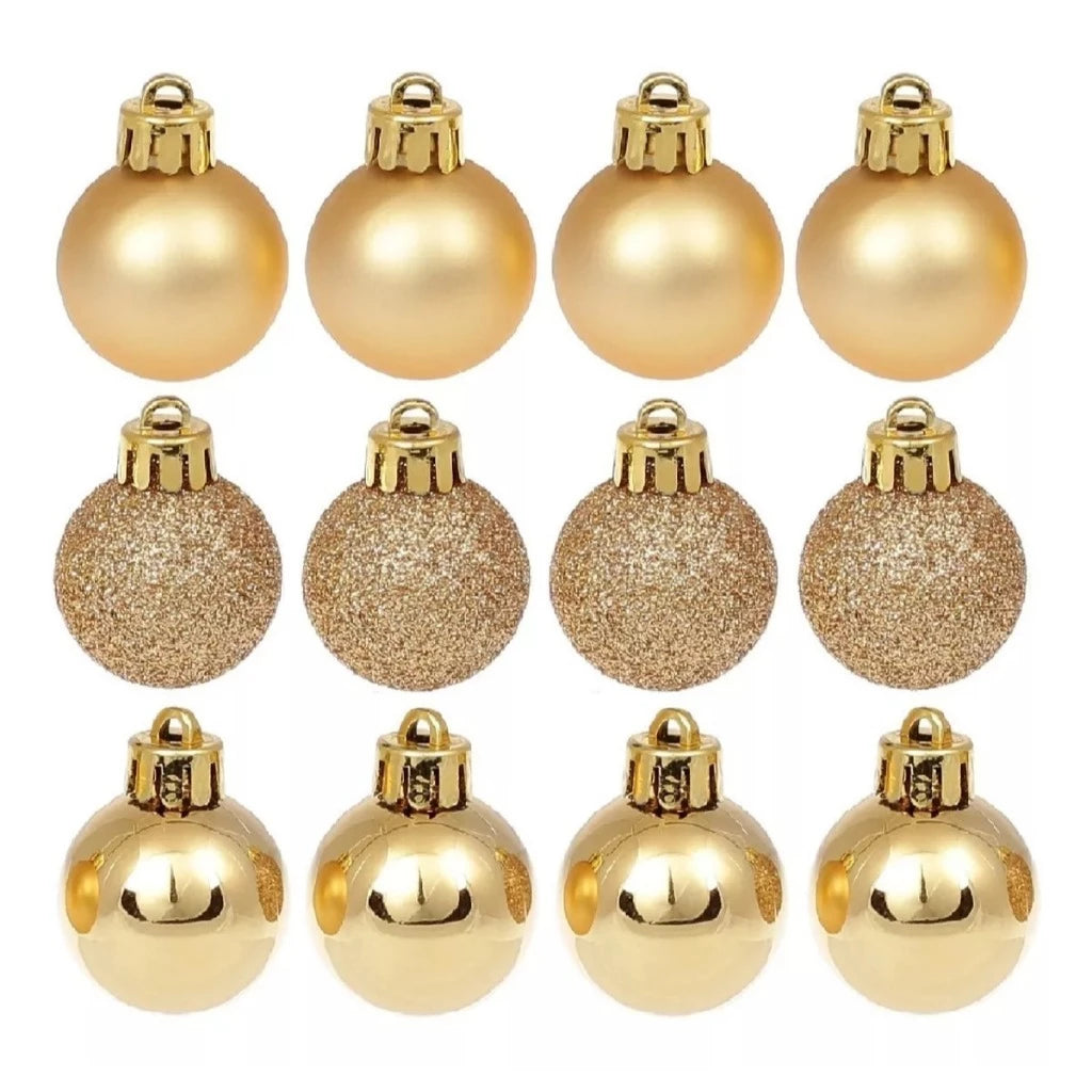 Bola de Natal para Árvore de Natal - Kit 12 Bolas