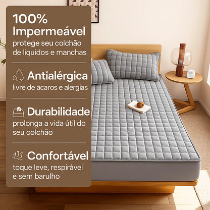 Capa de Colchão Impermeável e Antialérgico com Elástico