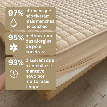 Capa de Colchão Impermeável e Antialérgico com Elástico