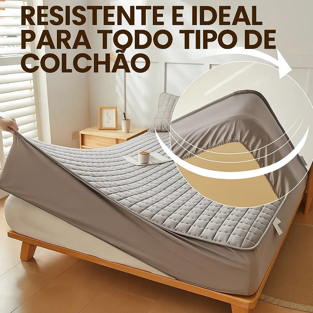 Capa de Colchão Impermeável e Antialérgico com Elástico