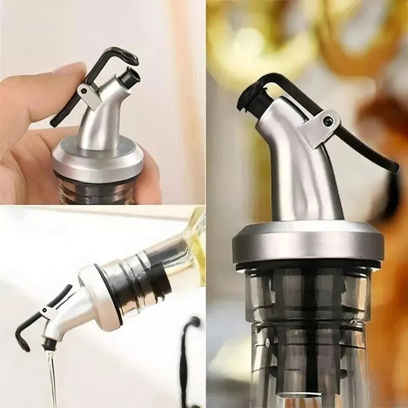 Galheteiro de Vidro com Aço Inox para Mesa