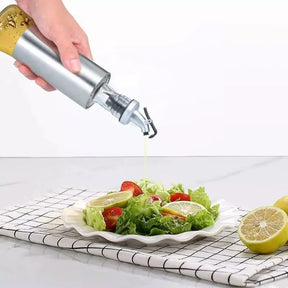 Galheteiro de Vidro com Aço Inox para Mesa