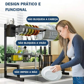 Escorredor de Louca Suspenso em Aco Inox