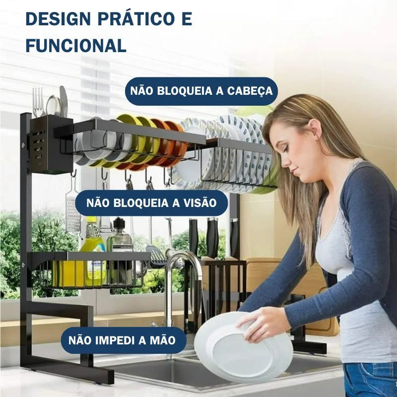 Escorredor de Louca Suspenso em Aco Inox