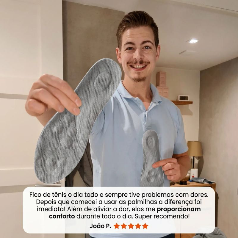 Palmilha Ortopédica Massageadora