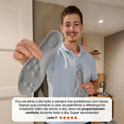 Palmilha Ortopédica Massageadora