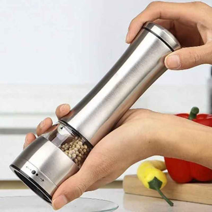 Moedor e triturador de Pimenta e Sal Manual em Aço Inox
