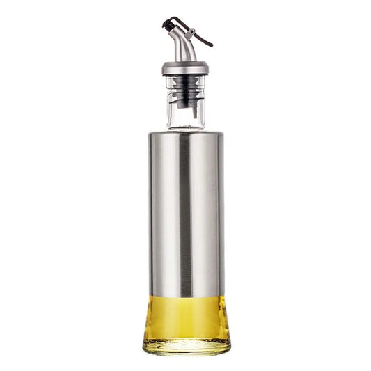 Galheteiro de Vidro com Aço Inox para Mesa