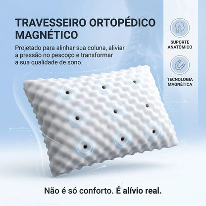 Travesseiro Ortopédico Magnético com Infravermelho
