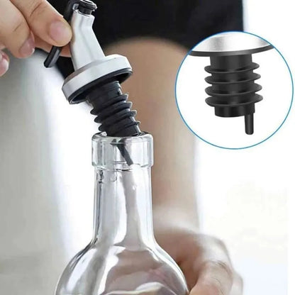 Galheteiro de Vidro com Aço Inox para Mesa