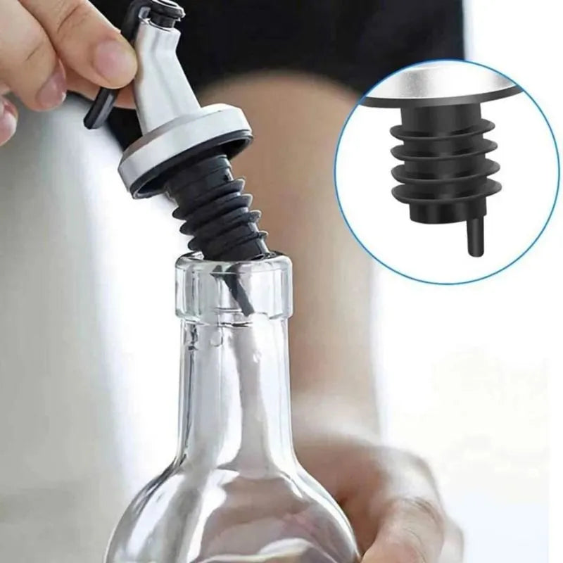 Galheteiro de Vidro com Aço Inox para Mesa