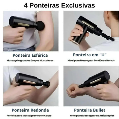Pistola Massageadora Muscular de Alta Potência